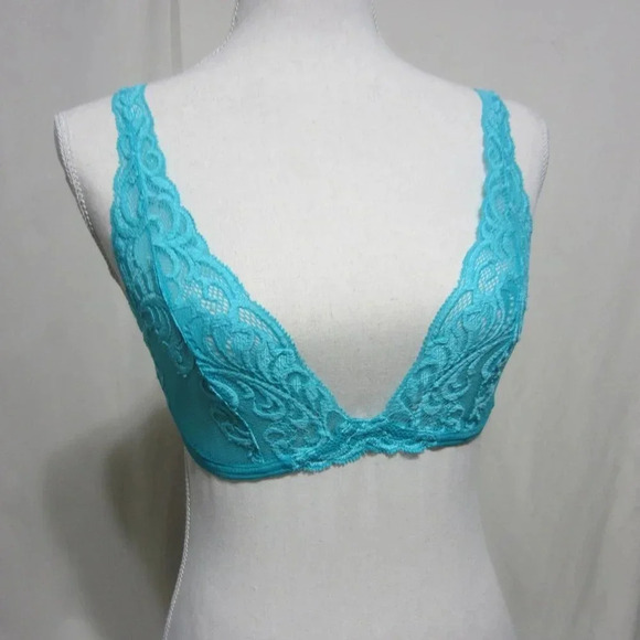 NATORI, SIZE 32C, TEAL LACE BRALETTE - Picture 1 of 5